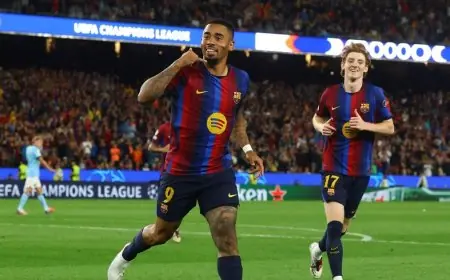 غابرييل جيسوس يقود هجوم برشلونة ضد راسينغ
