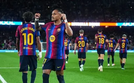 برشلونة يهيمن على سانتاندير بسبعة أهداف ويعزز صدارته للدوري الإسباني