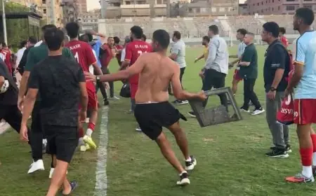 اشتباكات نارية بين جماهير طنطا والنصر في دوري المحترفين بعد مباراة مثيرة