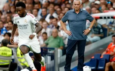 مورينيو في ورطة كبيرة هل يتخلى عن فينسيوس لإنقاذ مستقبل ريال مدريد
