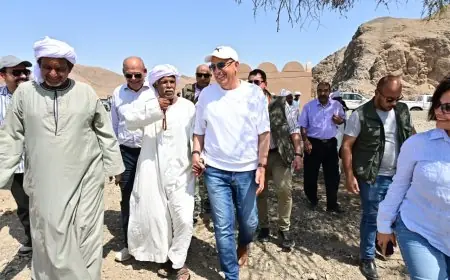 وزير الري يزور منشآت حماية السيول في البحر الأحمر ويتناول سبل الاستفادة من المياه المحجوزة