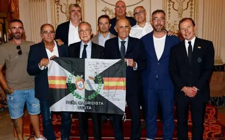 فلورنتينو بيريز يزور سبتة: دعم متواصل من ريال مدريد لأهل المدينة في أوقات عصيبة