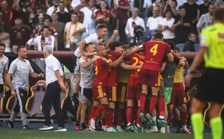 روما يسحق إنتر ميلان بهدفين في الشوط الأول ضمن الدوري الإيطالي