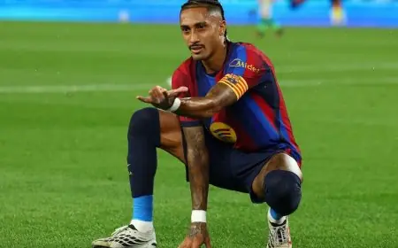 رافينيا يتألق: 11 هدفاً في 7 مباريات ويقترب من أرقام ميسي ورونالدو