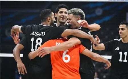 اليوم منتخب مصر يلاقي أفريقيا الوسطى في دور الـ16 لبطولة الأمم الأفريقية لكرة الطائرة