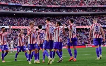 تشكيلة أتلتيكو مدريد لمواجهة ريال مدريد في الدوري الإسباني.. موقف جوليان ألفاريز