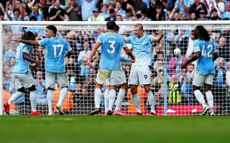 مانشستر سيتي يسحق سندرلاند بخمسة أهداف ويتربع على قمة الدوري الإنجليزي