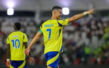 كريستيانو رونالدو يحتفل بتألق نجله بثنائية مذهلة مع النصر في مواجهة الأهلي