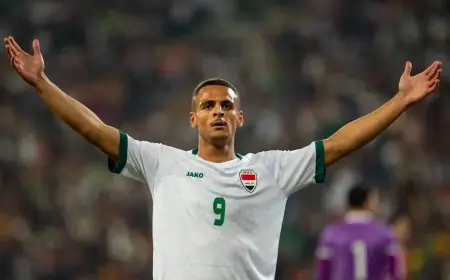 إصابة تبعد علي الحمادي عن منتخب العراق في كأس الخليج