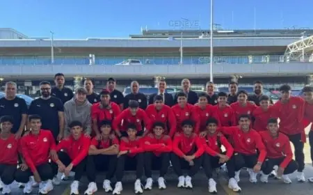 منتخب مصر للناشئين مواليد 2009 يصل إلى سويسرا للمشاركة في بطولة الصداقة الدولية