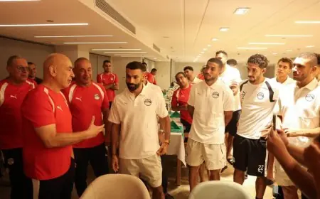 لاعبو منتخب مصر يحتفلون بتجديد عقد حسام وإبراهيم حسن حتى 2030 مع الصور الحصرية