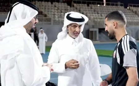 رئيس الاتحاد القطري يشعل حماس لاعبي العنابي استعداداً لمواجهة البحرين في خليجي 27