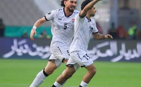 منتخب العراق يتفوق على عُمان في الشوط الأول بكأس الخليج بهدف رائع