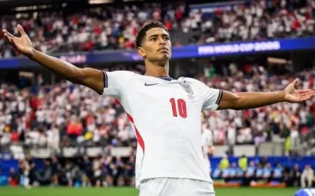 بيلينجهام يتوج بجائزة أفضل لاعب في إنجلترا للموسم الثاني على التوالي بعد تألقه في كأس العالم 2026