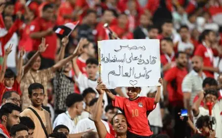 جماهير مصر تهتف بقوة لدعم منتخبها أمام أنجولا في تصفيات كأس أمم أفريقيا