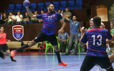 الزهور يهزم المعادي في افتتاحية دوري محترفي كرة اليد للرجال