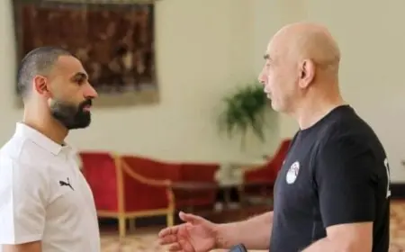 مفاجأة جديدة في أزمة محمد صلاح مع حسام حسن عقب مباراة مصر وأنجولا