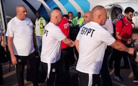 منتخب مصر يصل إلى جوبا تحضيرًا لمواجهة جنوب السودان في تصفيات أمم إفريقيا