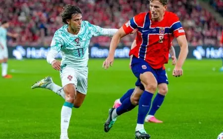 البرتغال تتفوق على النرويج في غياب رونالدو وتتحدى هالاند