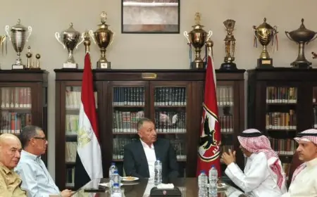 محمود الخطيب يرحب بوفد الاتحاد العربي للكرة الطائرة