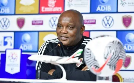 موسيماني يوجه نداء لجماهير الأهلي والزمالك دعمًا لجنوب أفريقيا ضد إريتريا في القاهرة