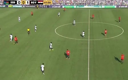 منتخب مصر يتفوق على جنوب السودان بهدف مثير في الشوط الأول من تصفيات كأس أمم أفريقيا