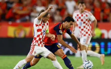 لوكا مودريتش يبهج الجماهير الإسبانية ويحتفل مع ابنته