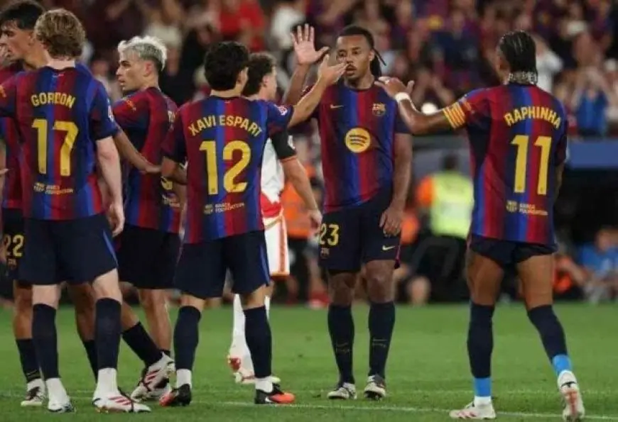 برشلونة يهزم رايو فاليكانو 5-2 في الدوري الإسباني