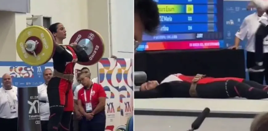 وزير الشباب والرياضة يطمئن على نور عصام بعد حادثة الإغماء