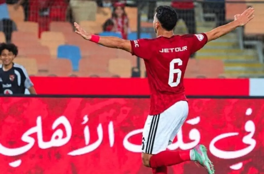 ياسر إبراهيم يفوز بجائزة أفضل لاعب في مباراة الأهلي وسموحة بالدوري الممتاز