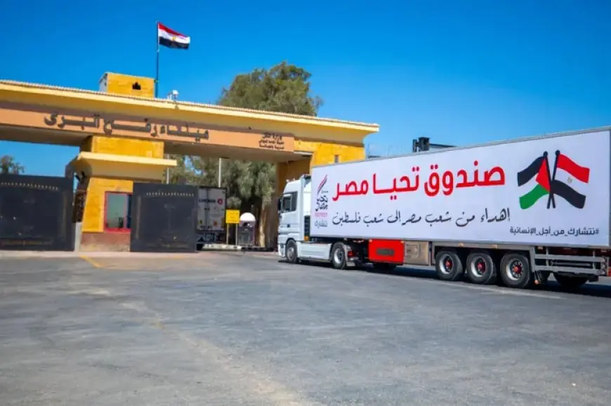 القاهرة تواصل دعم الشعب الفلسطيني بـ 80 % من المساعدات عبر قوافل إغاثية متواصلة