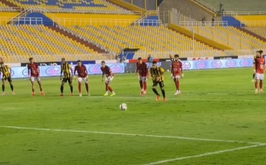 بهدف إسلام جابر.. المقاولون العرب يتفوق على الأهلي في الشوط الأول «فيديو»