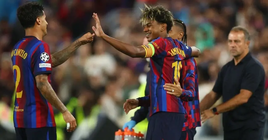 لامين يامال يدخل التاريخ كأصغر قائد لفريق برشلونة بعمر 19 عاماً و58 يوماً