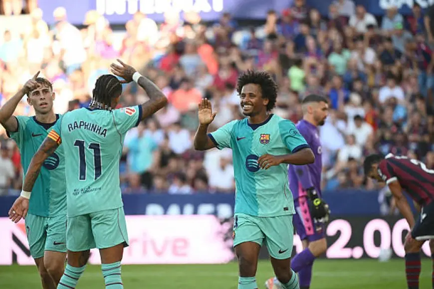 برشلونة يقسو على ليفانتي برباعية ويعزز صدارته في الليجا بحضور حمزة عبد الكريم