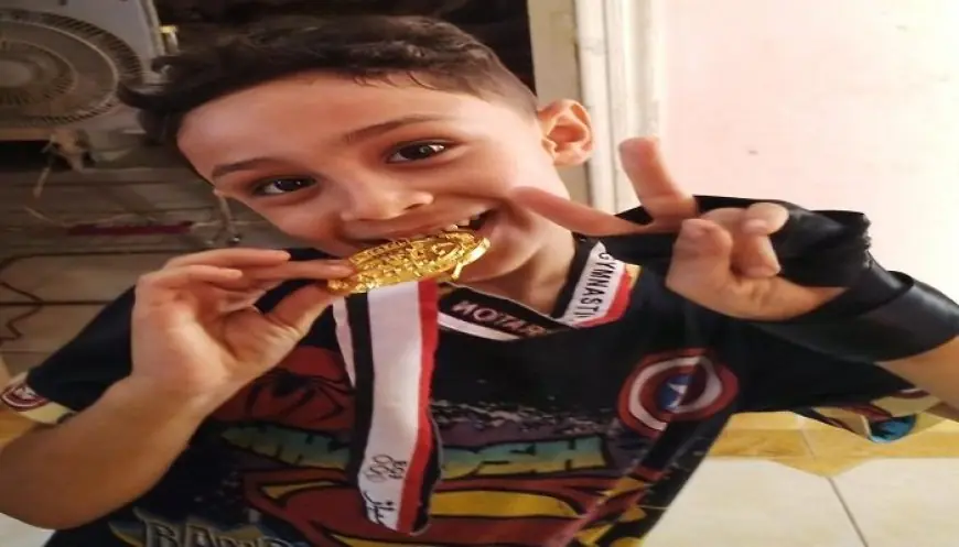 فراس الأسود يحقق ميدالية ذهبية في كأس مصر للجمباز الفني