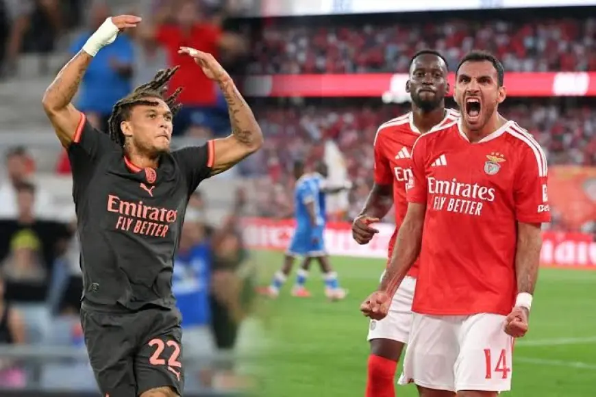 ميلان يصطدم ببنفيكا اليوم في قمة نارية بالجولة الأولى للدوري الأوروبي