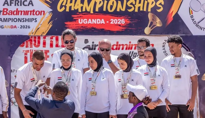منتخب الريشة الطائرة يحقق 8 ميداليات مذهلة في بطولة أفريقيا بأوغندا
