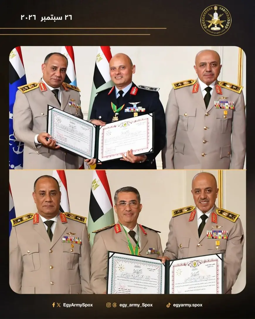وزير الدفاع يكرم القادة المتميزين في القوات المسلحة عرفانًا بجهودهم