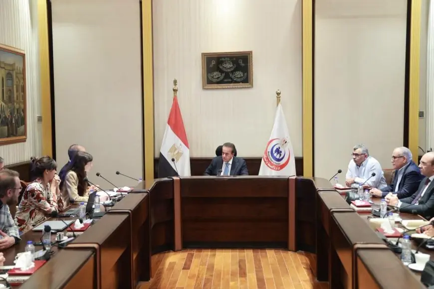 وزير الصحة يناقش تقدم مستشفى هليوبوليس الجديدة مع ممثلي سان دوناتو الإيطالية وGKSD وإيني