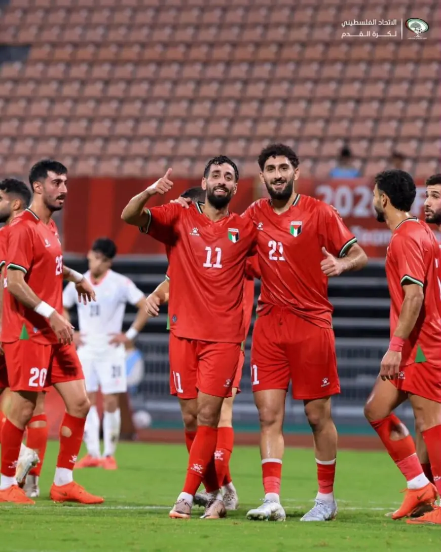 منتخب فلسطين يكتسح طاجيكستان برباعية في مباراة ودية وتألق عدي الدباع بالتسجيل