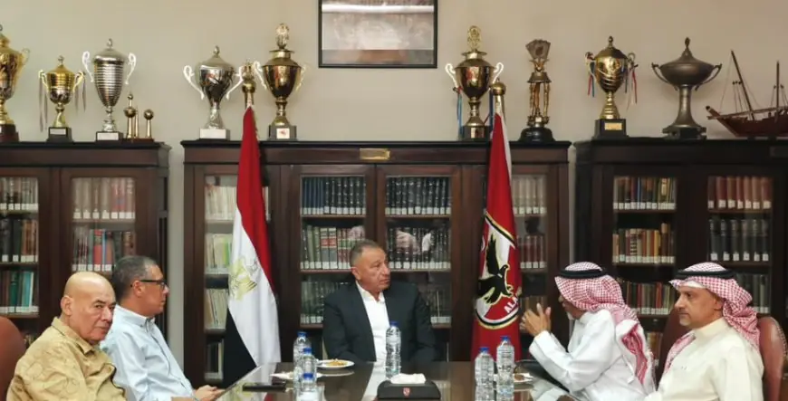 محمود الخطيب يرحب بوفد الاتحاد العربي للكرة الطائرة