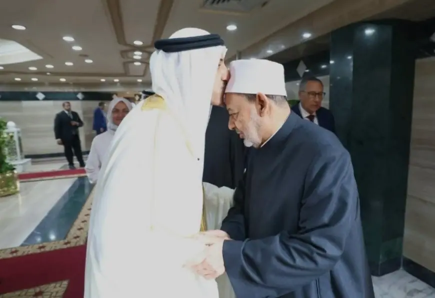 شيخ الأزهر يلتقي رئيس مركز الملك حمد العالمي لبحث تعزيز التعاون في التعايش السلمي