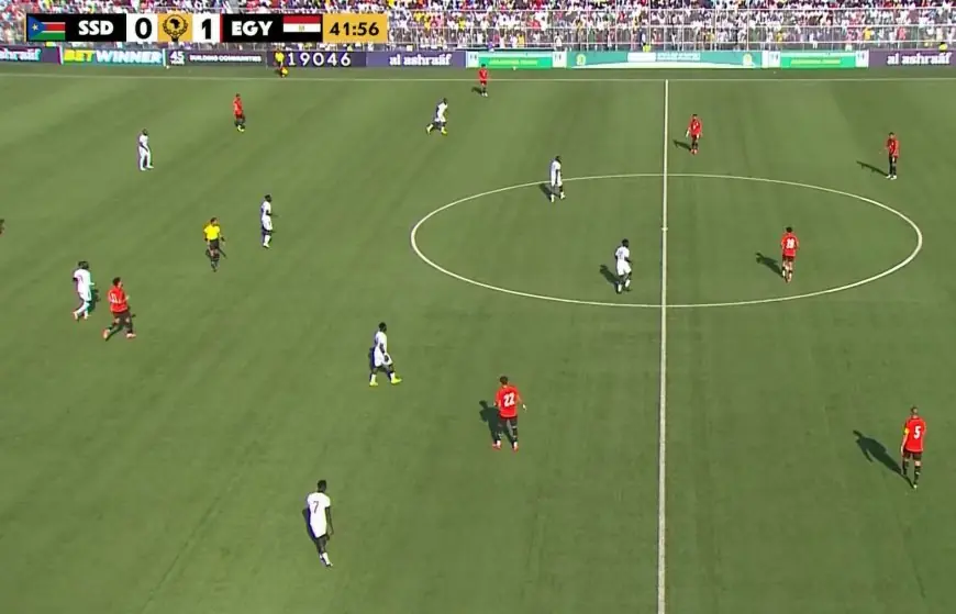منتخب مصر يتفوق على جنوب السودان بهدف مثير في الشوط الأول من تصفيات كأس أمم أفريقيا