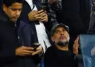 جوارديولا يساند مانشستر سيتي من المدرجات في مواجهة باريس سان جيرمان