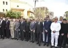 محافظ بورسعيد وقيادات وزارة الداخلية يشاركون في جنازة عسكرية مهيبة للشهيد النقيب أحمد النشار