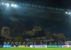 برشلونة يتحدى باريس سان جيرمان بتيفو مرعب يشعل أزمة مع يويفا