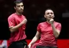 البيلي وعبد العزيز يتألقان بفوزهما بذهبية زوجي الرجال في بطولة أفريقيا لتنس الطاولة