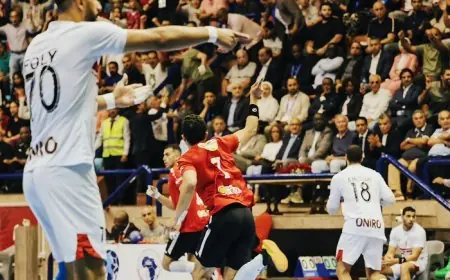 تفوق الأهلي على الزمالك بنتيجة 19-13 في الشوط الأول بمونديال كرة اليد