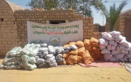 وزير الزراعة يتحرك بسرعة لدعم سكان قرى بشاير الخير وتوماس وعافية في أسوان