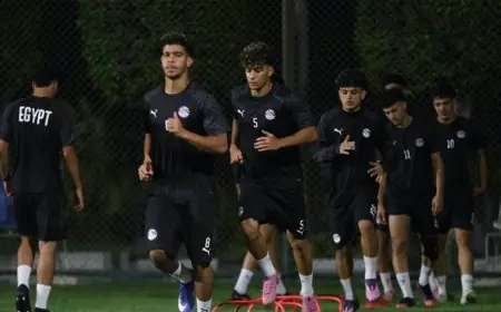 منتخب مصر للشباب ينهي استعداداته الحاسمة لمواجهة المغرب في تصفيات أمم أفريقيا